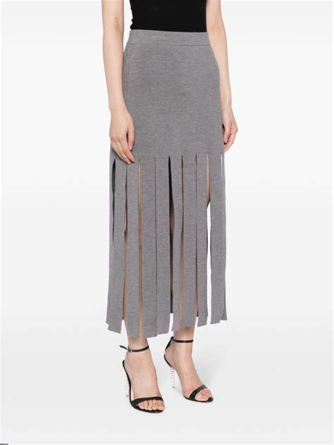 michael kors wool skirt|Merino Wool Blend Streamer Skirt .